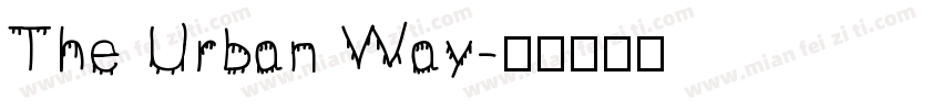 The Urban Way字体转换